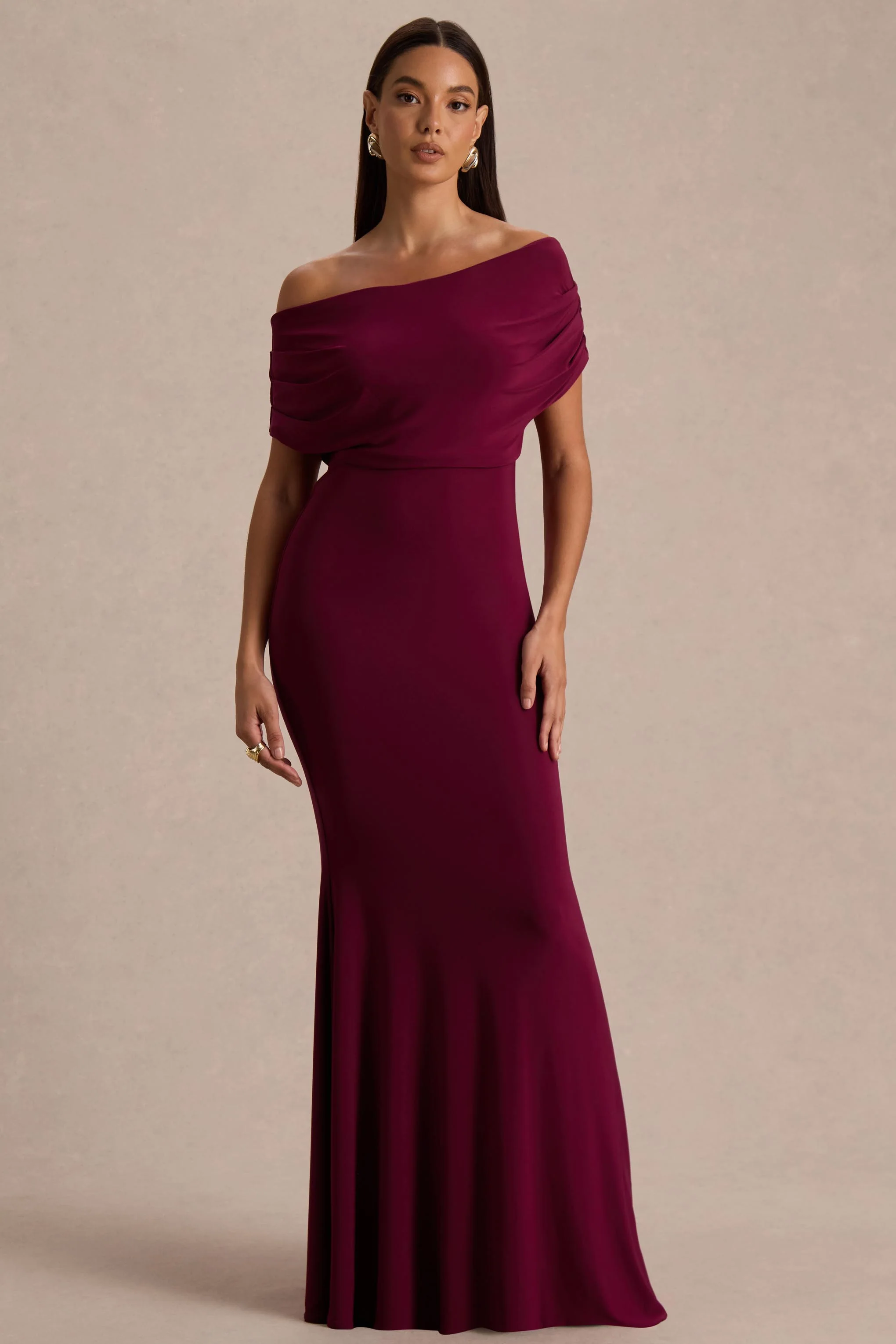 Bowden | Bessenrode Bardot Hals Maxi Jurk - Image 5