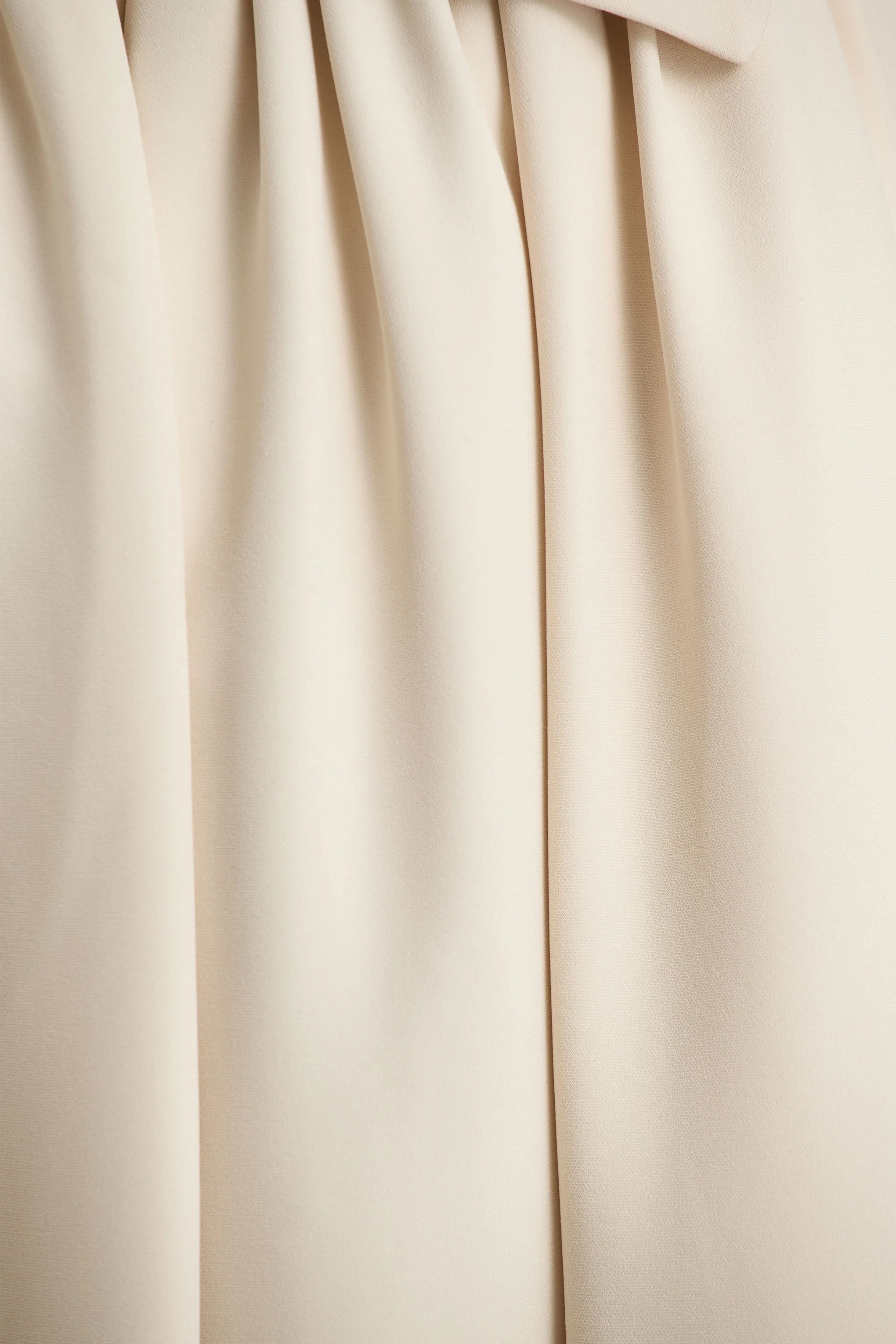 Candice | Crème Bandeau Volumineuze Midi Jurk Met Strik Detail Op Rug - Image 12
