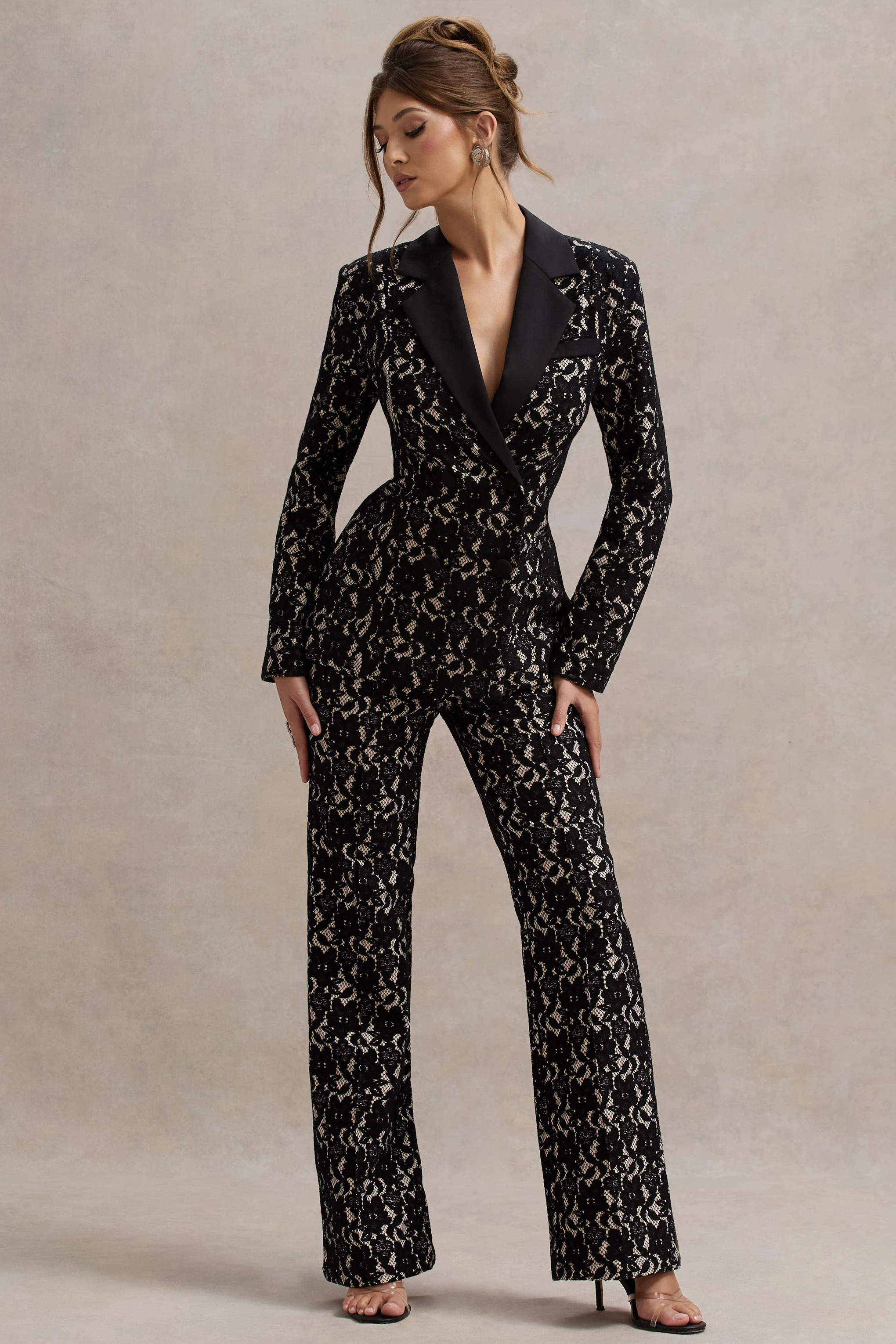 Kennedy | Zwarte Kant Getailleerde Blazer - Image 5