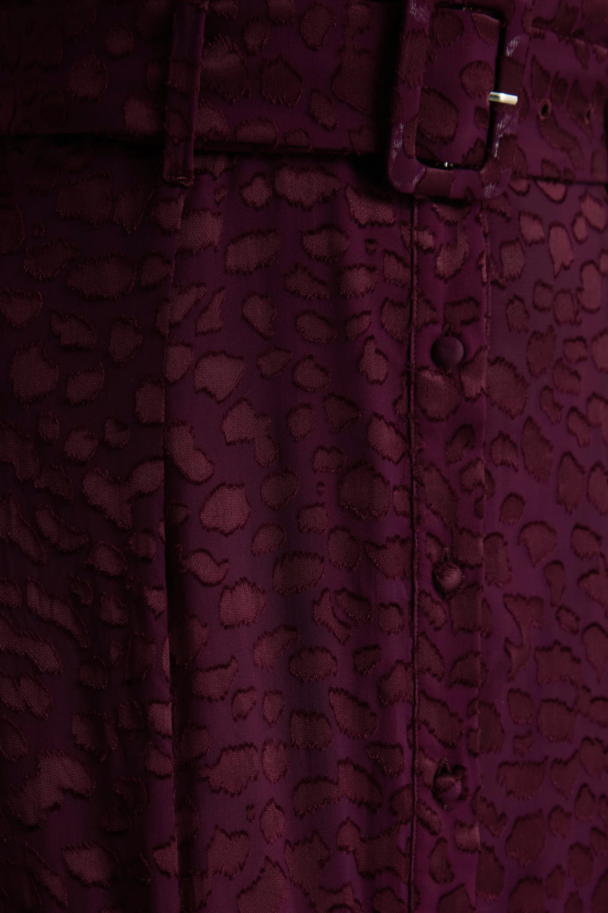 Kirsty | Paarse Overhemd  Maxi Jurk Met Lange Mouwen - Image 6