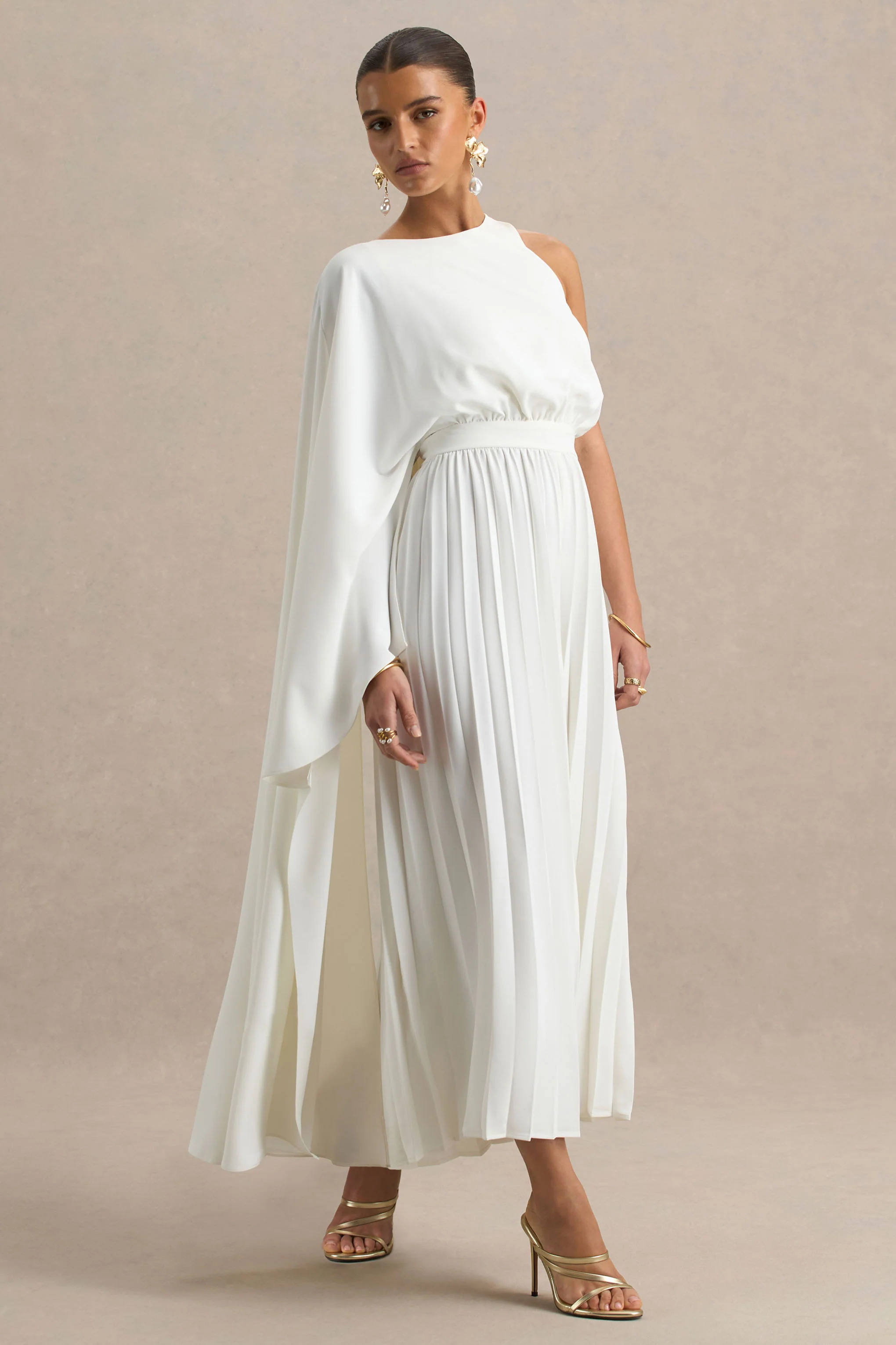 Paradise | Witte Cape Mouw Jumpsuit - Image 5