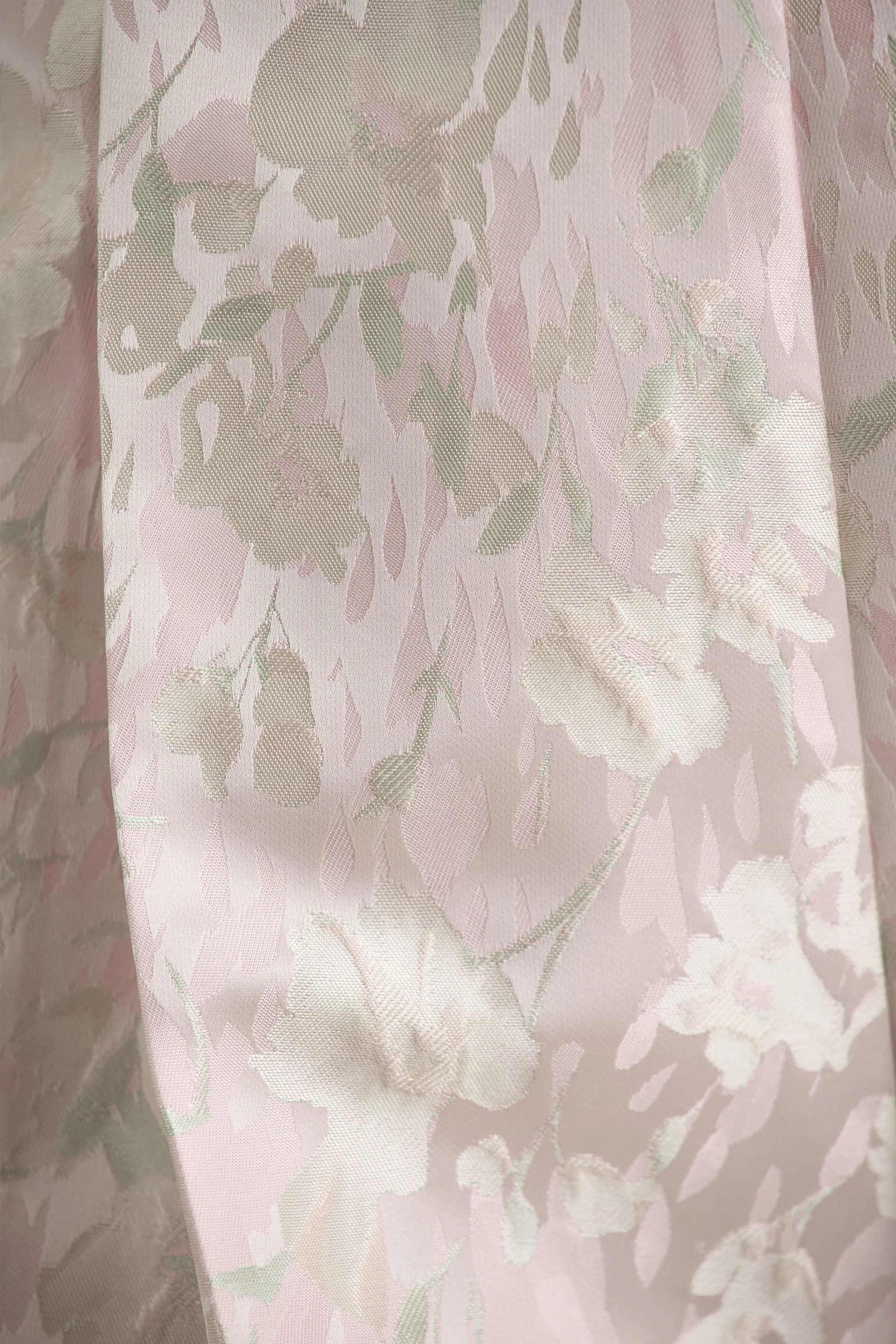 Sharie | Crème Bloemenprint Jacquard Halter Nek Playsuit Met Uitgesneden Detail - Image 8